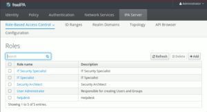 FreeIPA: Rollenbasierter Zugriff auf FreeIPA-Funktionen